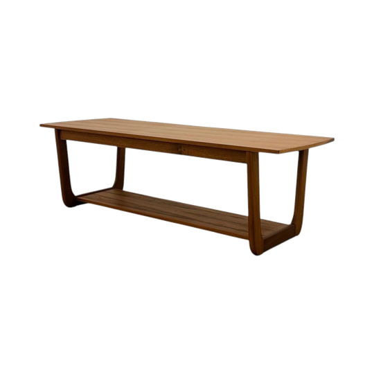 Mid-Century Teak Coffee Table with Shelf by Myer (UK), c. 1960s–70s
