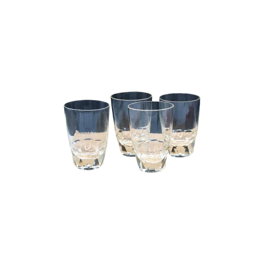 Small Crystal Octagonal Based Scotch Glasses