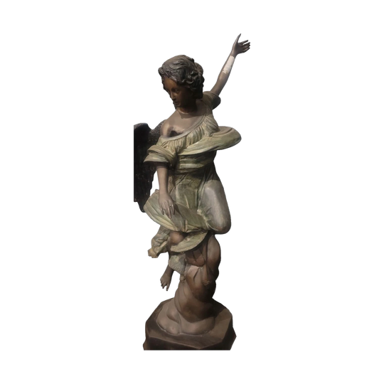 Large bronze angel