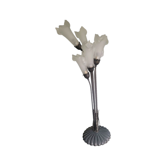 Art nouveau 6 Shade lily lamp