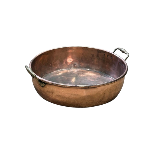 Large Copper Preserving Pan, c. 1870