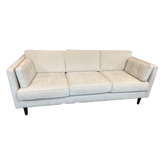 Australian Custom-Made 3-Seater Sofa – Hardwood Frame, Chenille Upholstery (Ex-Display)
