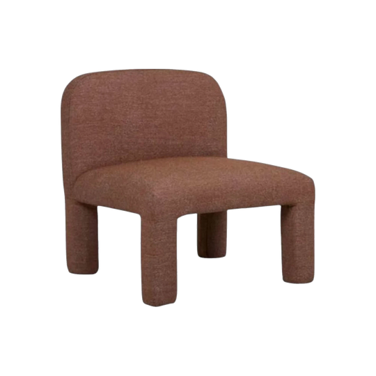 Globewest Hugo Arc occasional chair in rust speckle