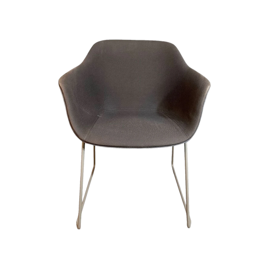 JAC Sled Chair Brown