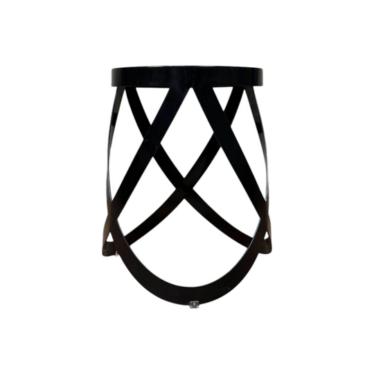Black Metal Ribbon Stool by Cappellini