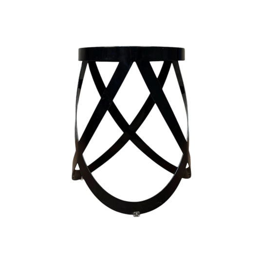 Black Metal Ribbon Stool by Cappellini