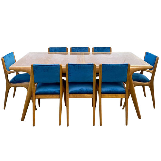 9 Piece Mid Century Dining Suite After Carlo De Carli