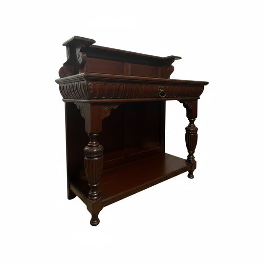 Henry II Mahogay Server antique French sideboard hall stall 121 x40x117h cm