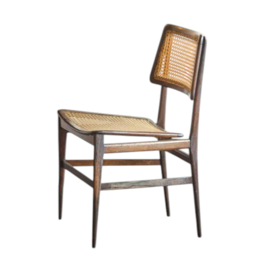 Martin Eisler and Carlo Hauner Brazilian Rosewood and Rattan Dining Chairs