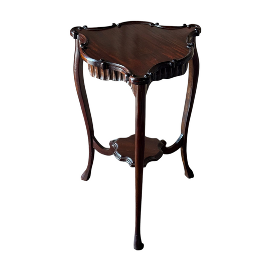 Antique Edwardian Mahogany Two Tier Occasional Table