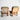 Two Tessa Monaco Armchairs –Sage Green (Like New, Revive) with wooden frames and beige fabric backs, plus sage-green cushioned seats and leather accents, are placed side by side facing away from the camera against a white background.