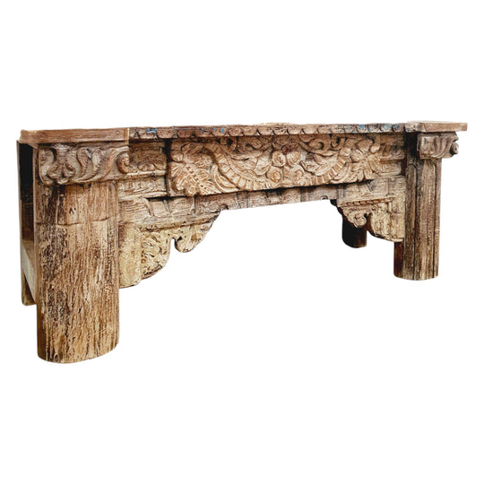 VINTAGE Recycled Indian Coffee Table or Bench Seat - Eco Village Collection