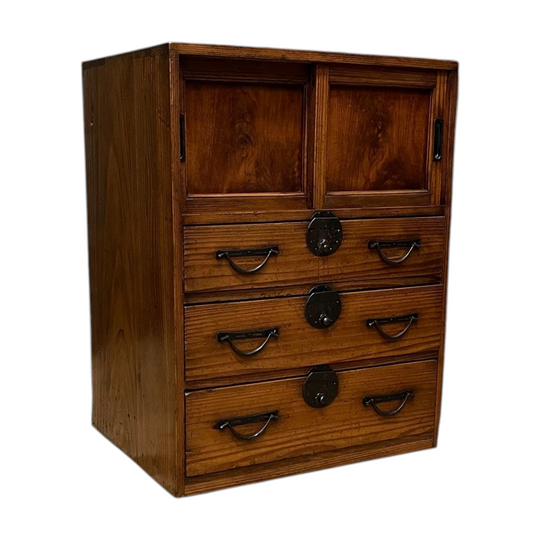 Ko Dansu, Japanese Side Cabinet - Cypress & Cedar | c.1890