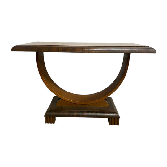 Art Deco "D" Base Side Or Hall Table c1940s
