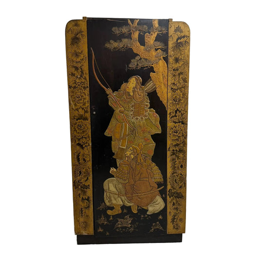 Art Deco Lacquered Chinoiserie Japanese Wardrobe/ Cabinet *