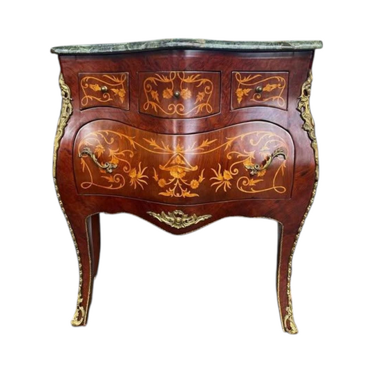 Elegant French 18th Century Commode Louis XV style hall stand side table marble
