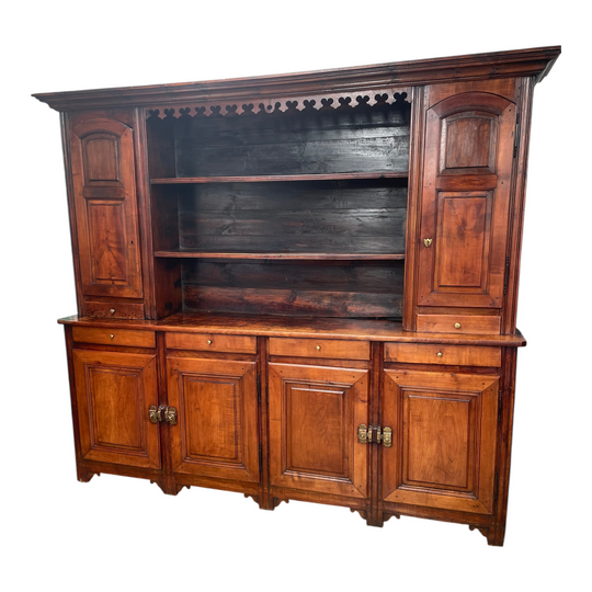 Early 19th century French Cherrywood Country House Dresser.