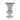 Beautiful cut crystal vase with silver rim c.1955