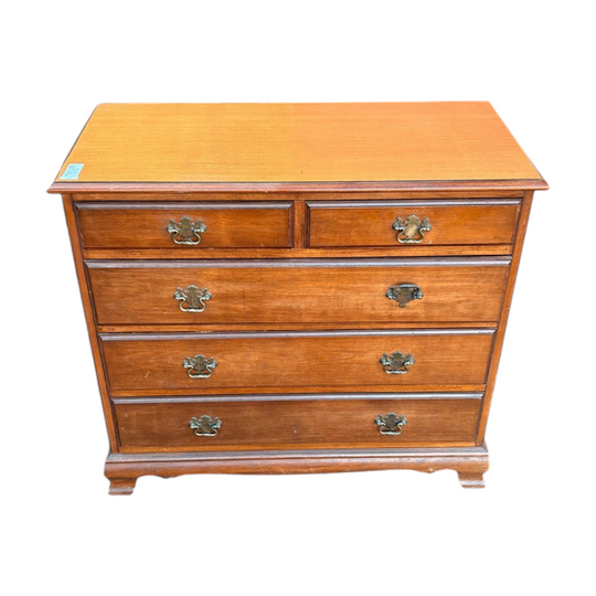 Classic 2-Over-3 Wooden Dresser