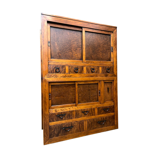 Japanese Mizuya, Kitchen Cabinet - Cedar, Cypress, Elm | Late Meiji