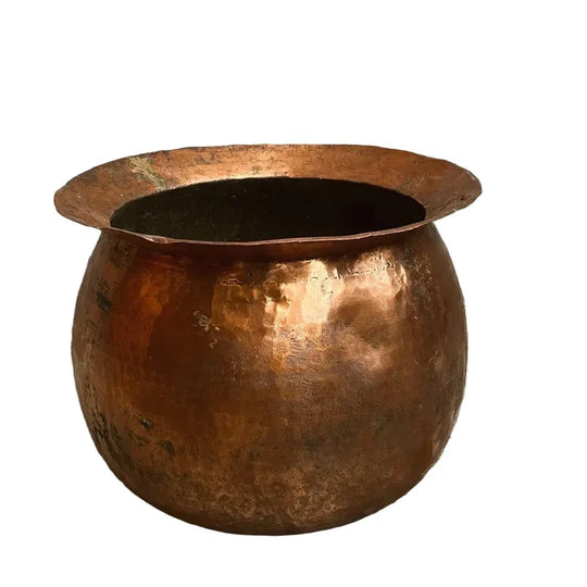 Large Antique Cooking Copper Pot