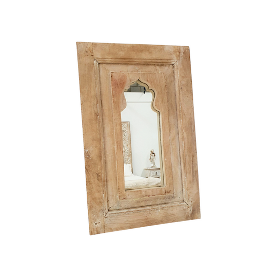 Natural Vintage Temple Style Mirror