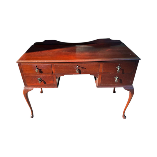 Antique Queen Anne Wooden Writing Desk