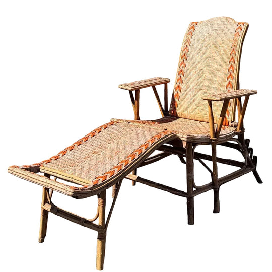 A French Steamer Ship Recliner Chair