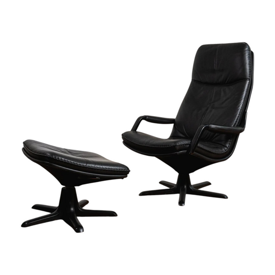 Berg C90 Easy Chair and Ottoman