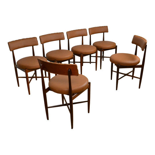 Mid century dining chairs Victor Wilkins for G-Plan England Rosewood & Teak / new upholstery