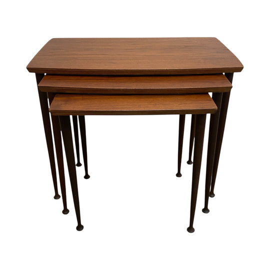 Danish Mid Century Teak Nest Of Side Tables