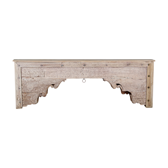 VINTAGE Recycled Wood Indian Extra Long Console Table Raw - Eco Village Collection