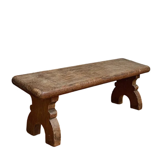 Small French Provincial Rustic Oak Bench, 1800s