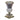 Edwardian cut crystal trumpet vase with ornate gilt bronze mounts