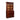 English mahogany 2 door 2 drawer bookcase with brass hardware c.1870