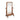 English mahogany cheval mirror with sconces c.1870