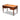 English oak 4 drawer writing desk with tooled leather top c.1870