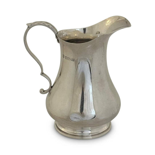 English sterling silver jug marked Birmingham Assay 1961