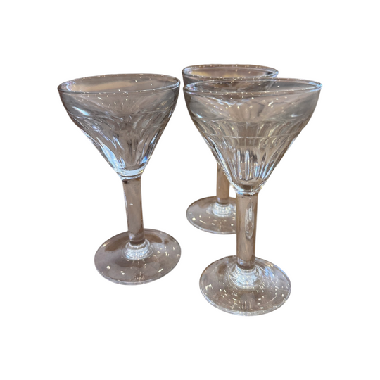 Vintage Cut Crystal Sherry Glasses - Set of 10 – French Antique Glassware | Water Tiger