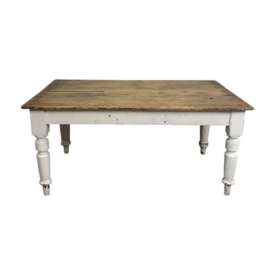 Antique Oak Farmhouse Dining Table
