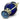 French 19th century bristol blue vase with decorative ormolu mounts c.1860
