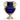 French 19th century bristol blue vase with decorative ormolu mounts c.1860