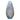 French Lalique blue crystal Coeur de fleur butterfly vase c.2000
