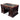 French walnut pedestal desk with tooled leather top c.1870