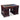 French walnut pedestal desk with tooled leather top c.1870