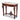 French walnut single drawer console table with calacatta viola marble top c.1880