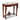 French walnut single drawer console table with calacatta viola marble top c.1880
