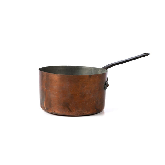 Antique French copper saucepan from The French Alps