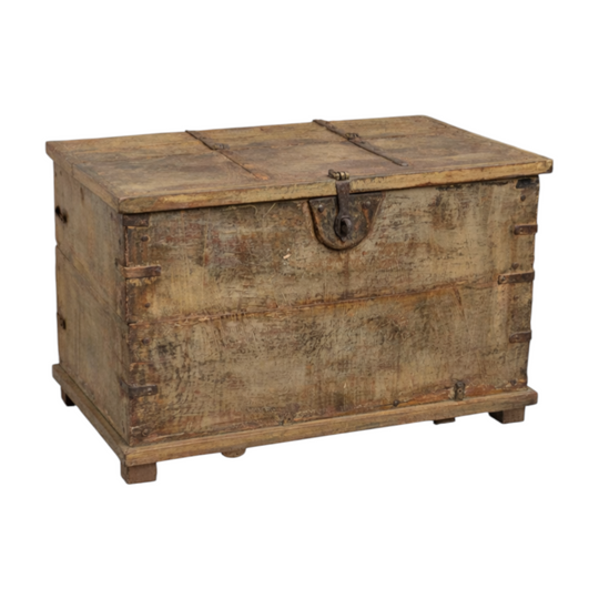 Antique Wooden Indian Chest