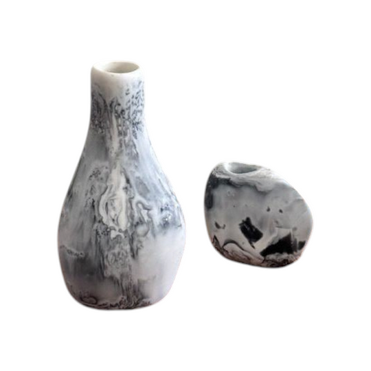 Pair of Dinosaur Designs Vases